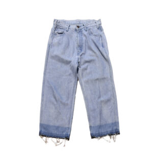UNUSED【Cut-off】Wide jeans