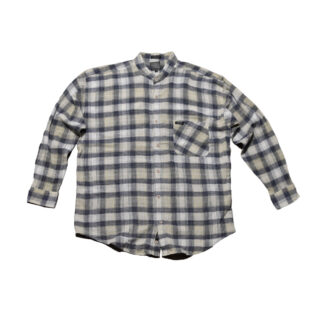 【crease effect】L/S Check shirt