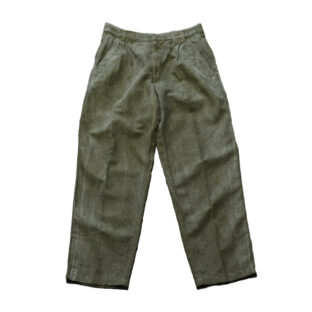 Euro vintage【linen】tuck pants