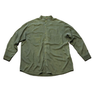 Stand collar【drape】L/S Shirt